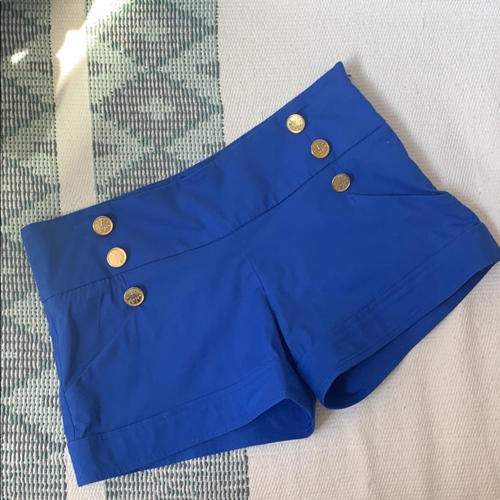 T-bags royal blue sailor shorts, size small